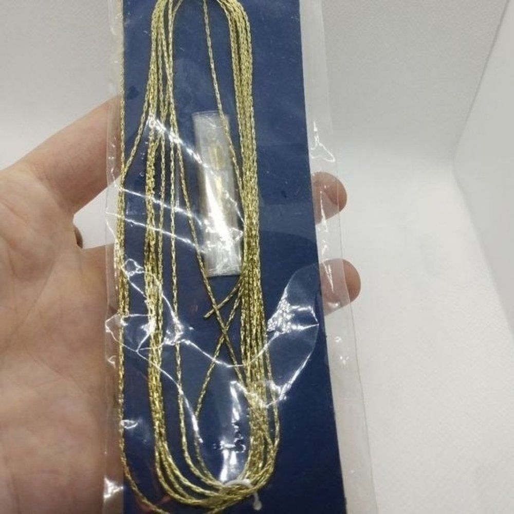 Hildie and Jo gold‎ Tone chain new in plastic for jewelry making